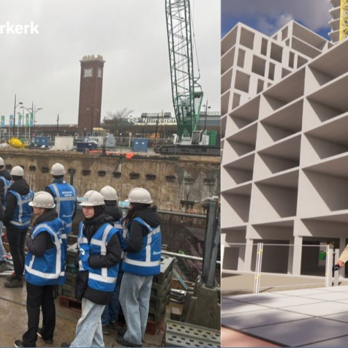 Studenten op de bouw