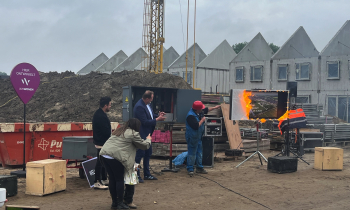 Feestelijke startbouw in Arnhem