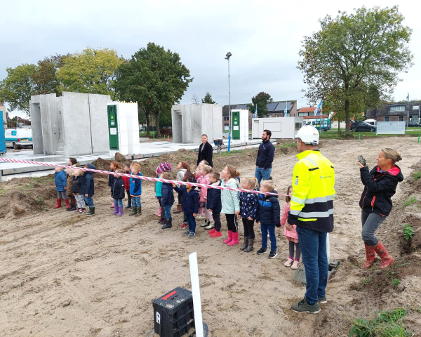 Kleuters op de bouw