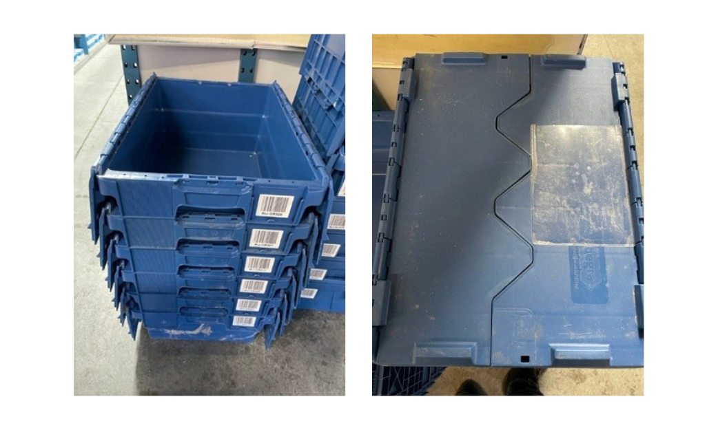 Blauwe bakken Voskamp